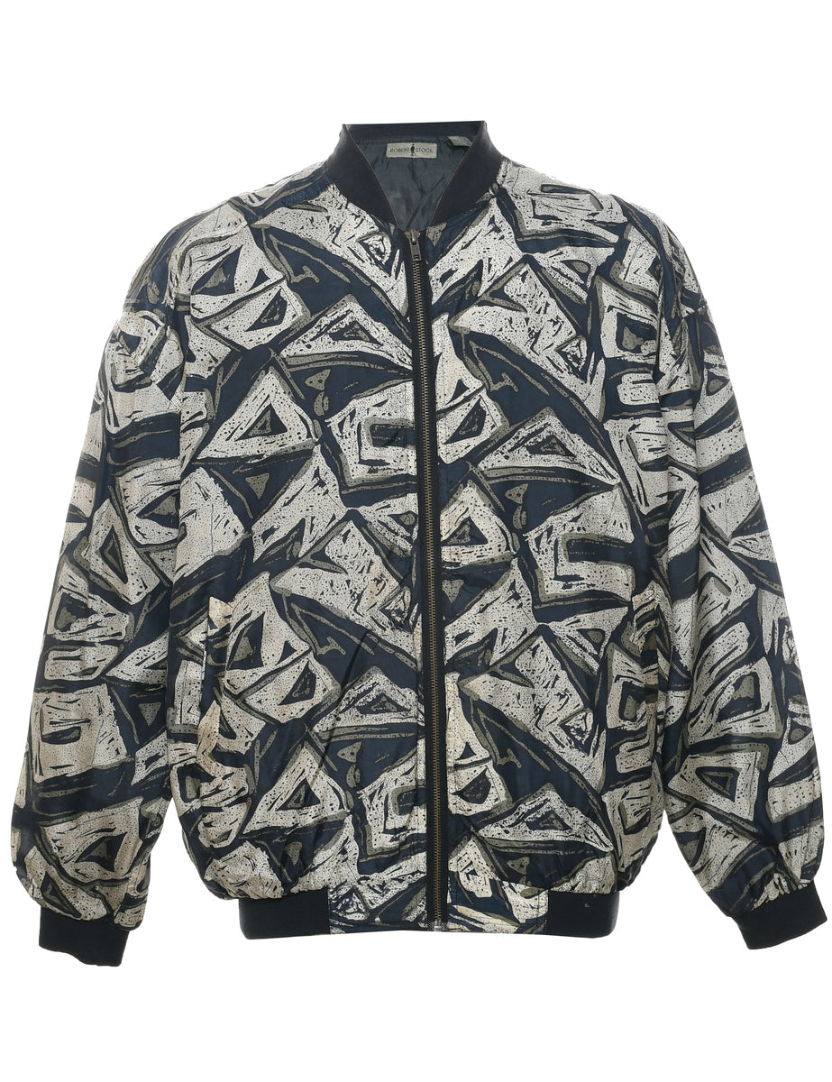 Silk Bomber Jacket - M