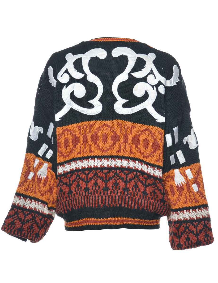 Button Through .Cardigan - L