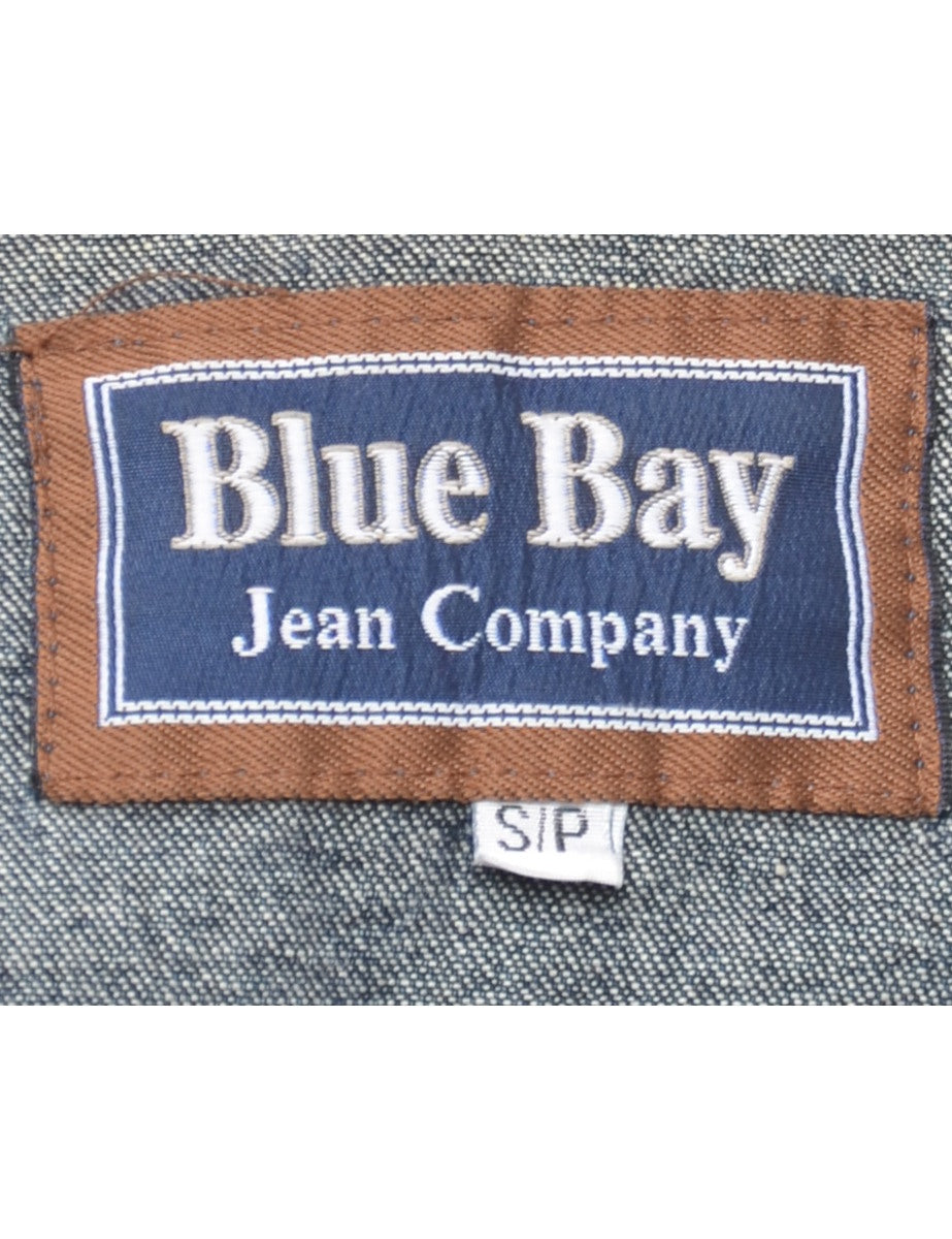 Button Front Denim Jacket - S