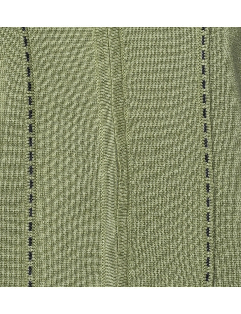 Zip Front Cardigan - L