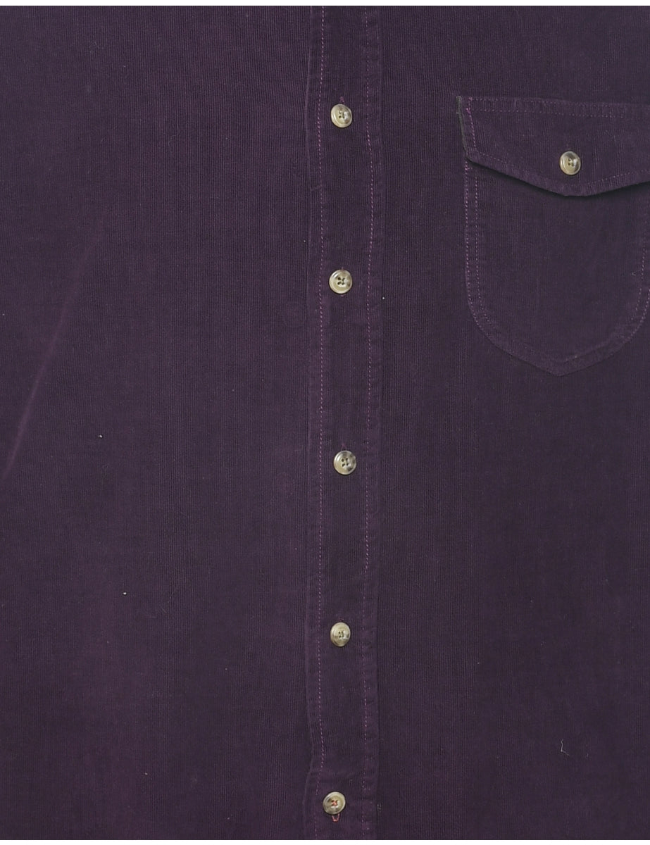 Corduroy Plum Shirt - M