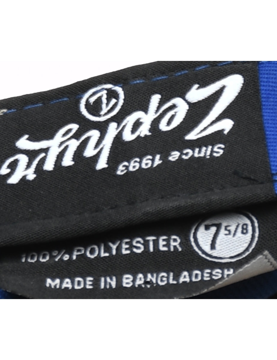 Blue Embroided Cap - XS