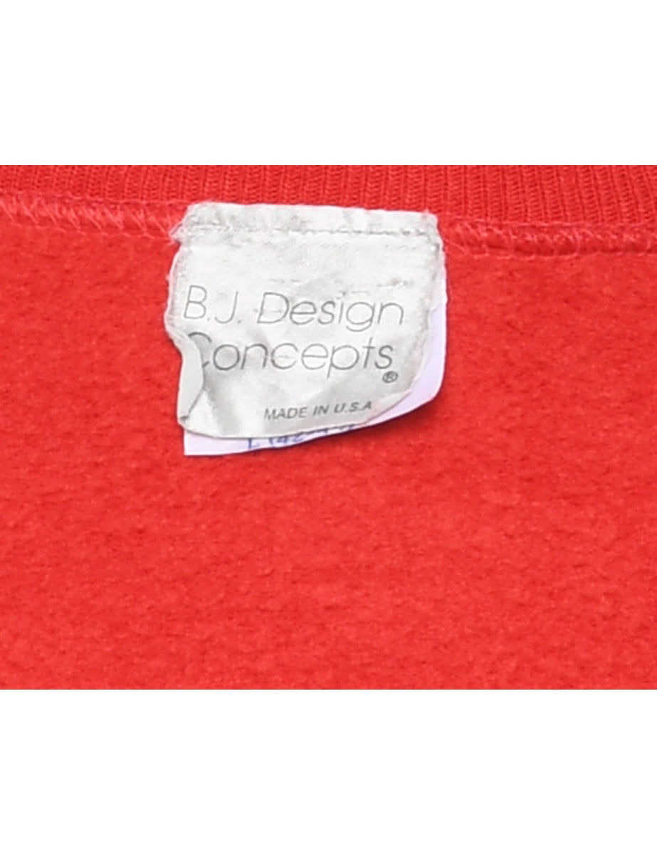 Red Christmas Sweatshirt - L