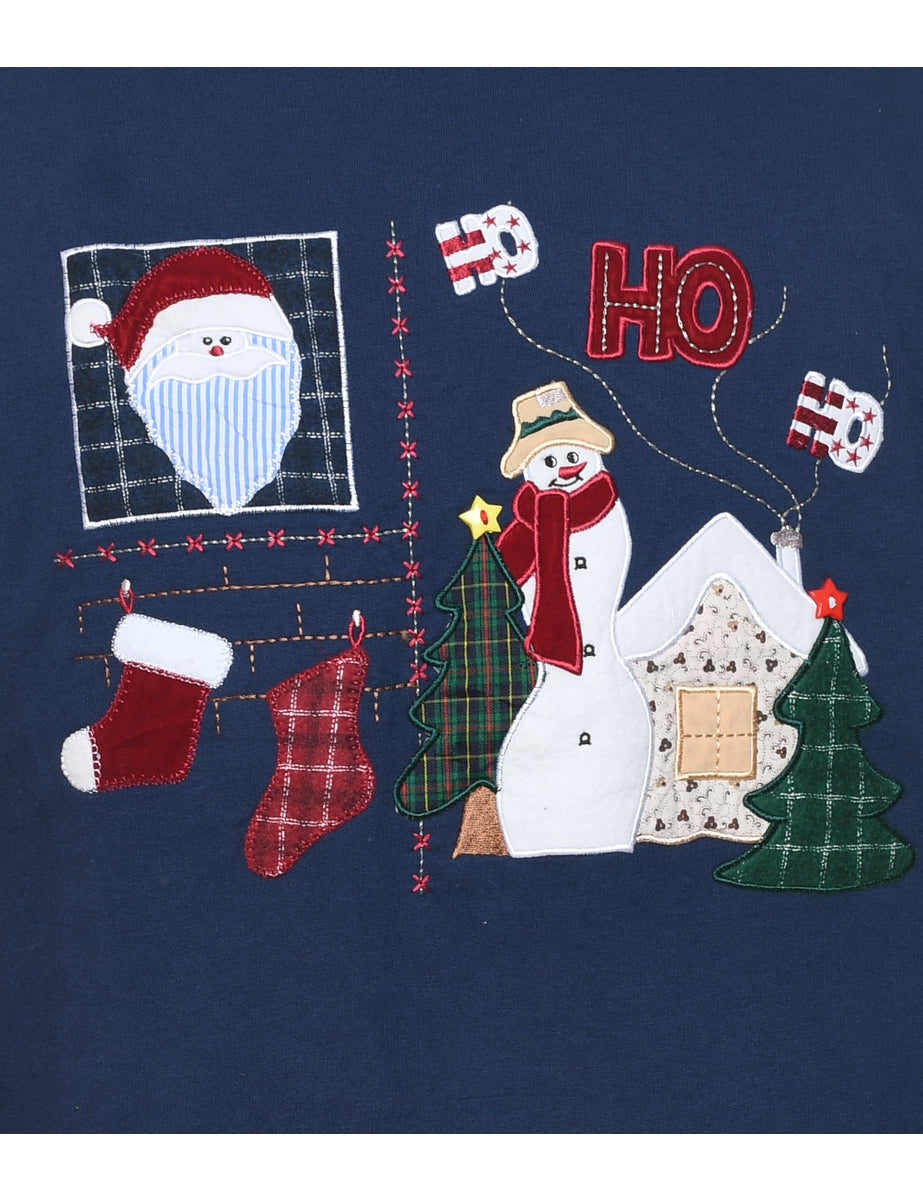 Snowman Christmas Sweatshirt - S