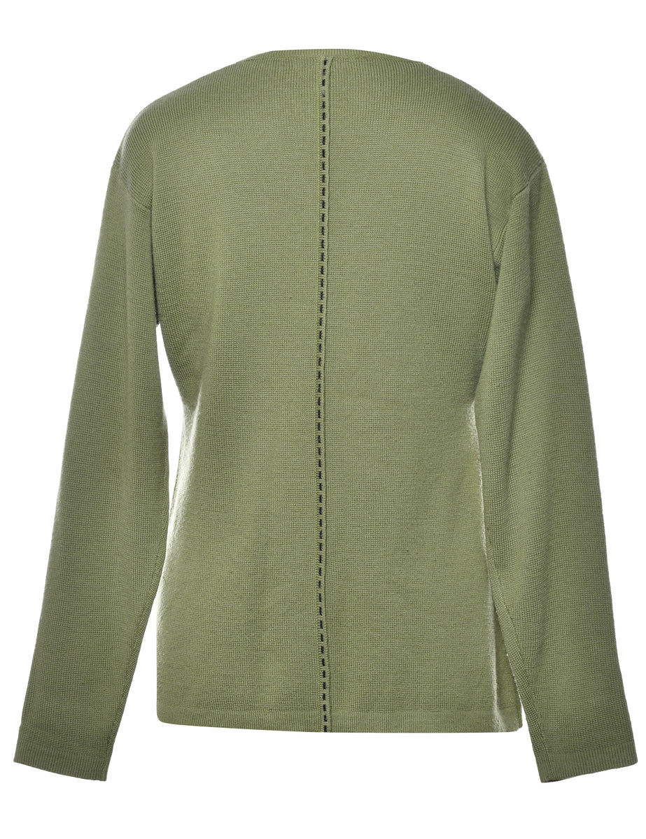 Zip Front Cardigan - L