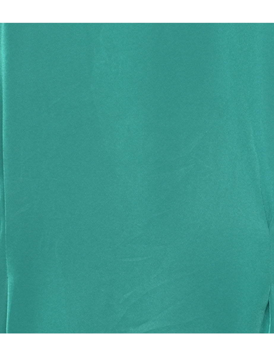 Long Sleeved Green Blouse - L