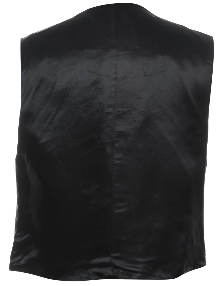 Nautical Black Waistcoat - M
