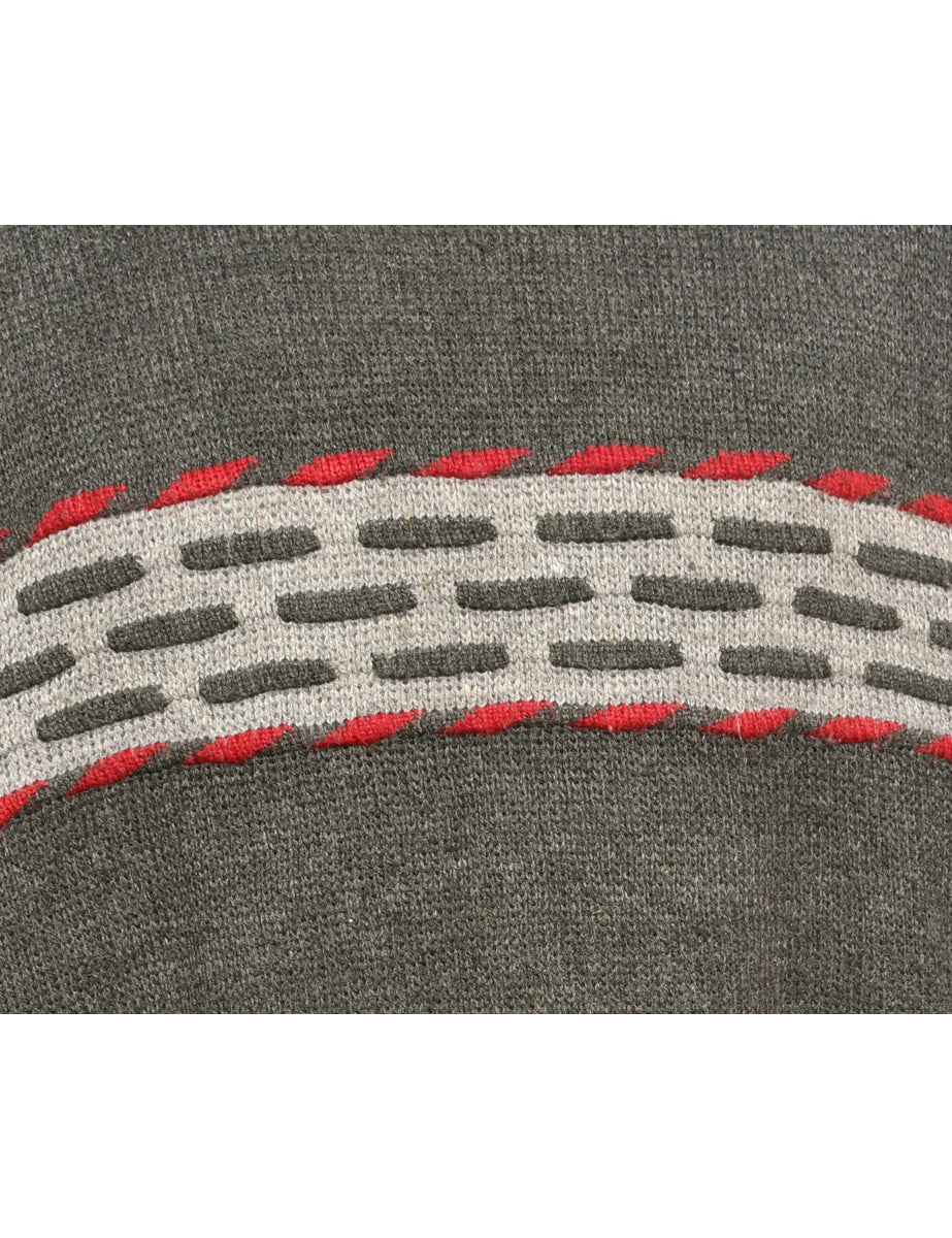 Grey Long Sleeved Jumper - XL