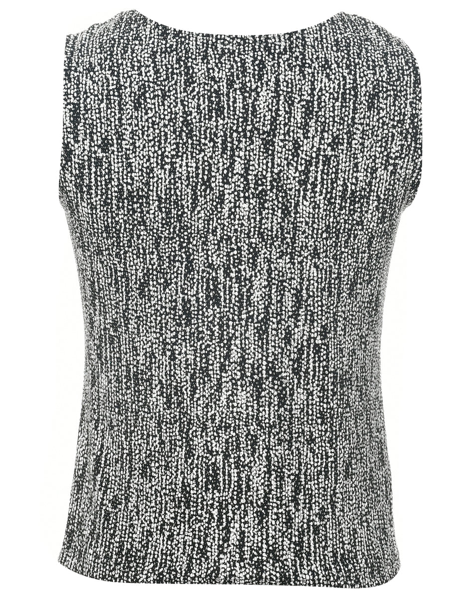 Metallic Finish Evening Top - S