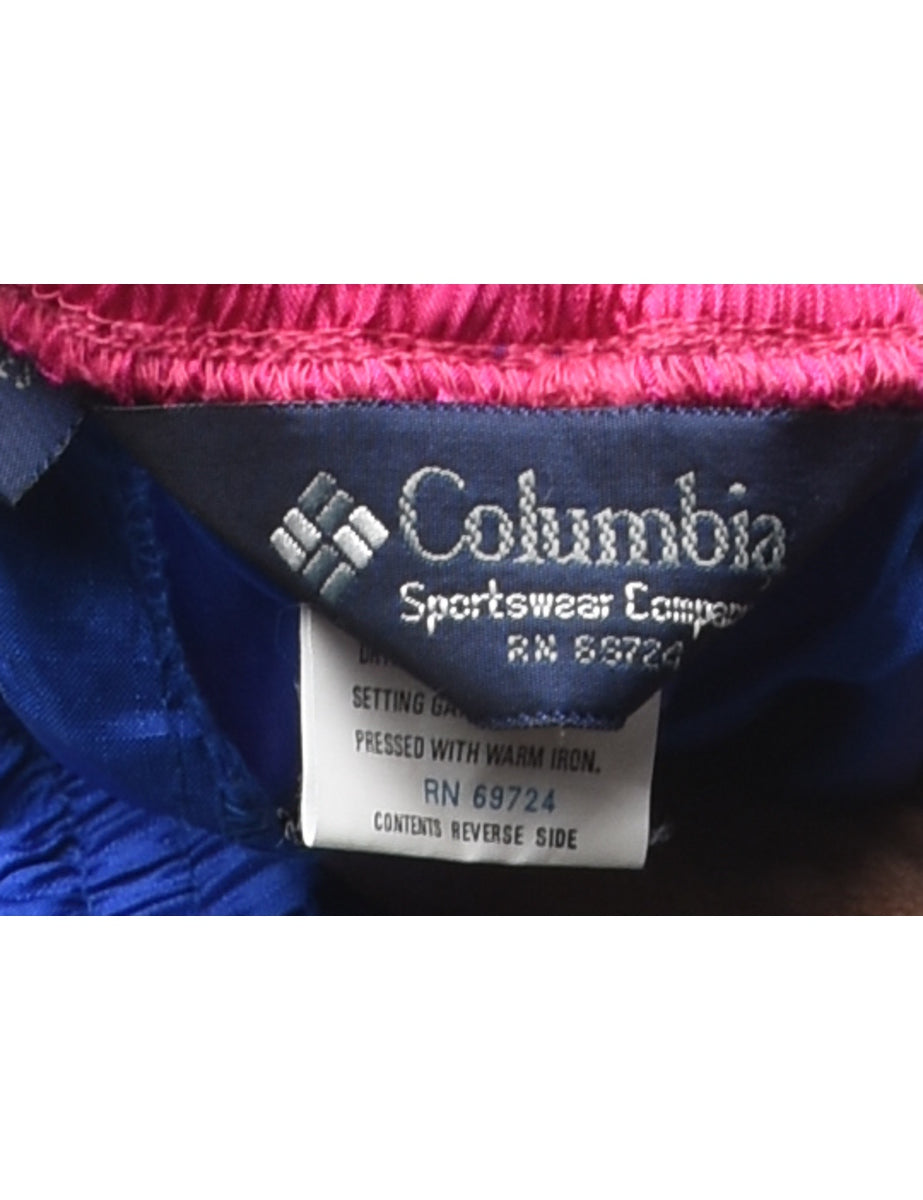 Columbia Blue & Navy Contrast Track Pants - W28 L31