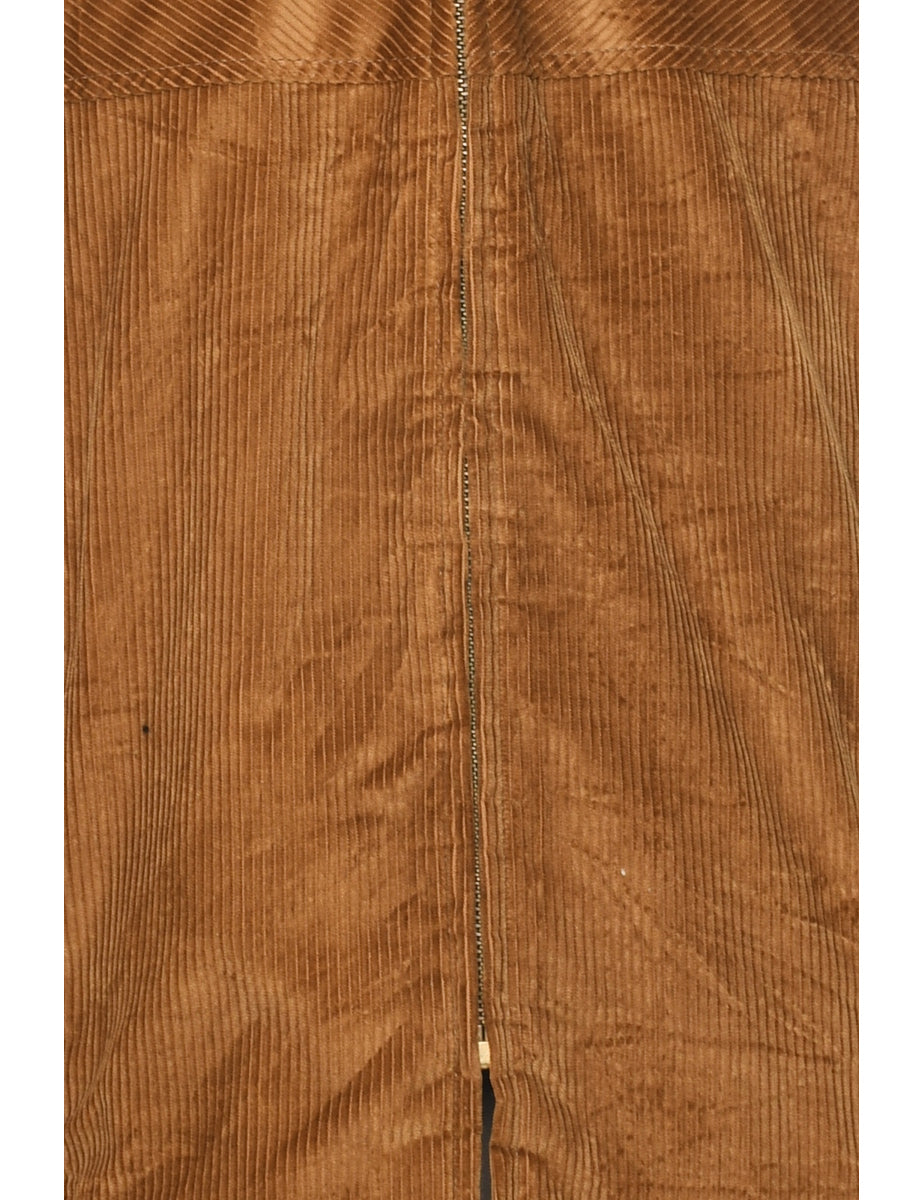 Corduroy Brown Coat - L