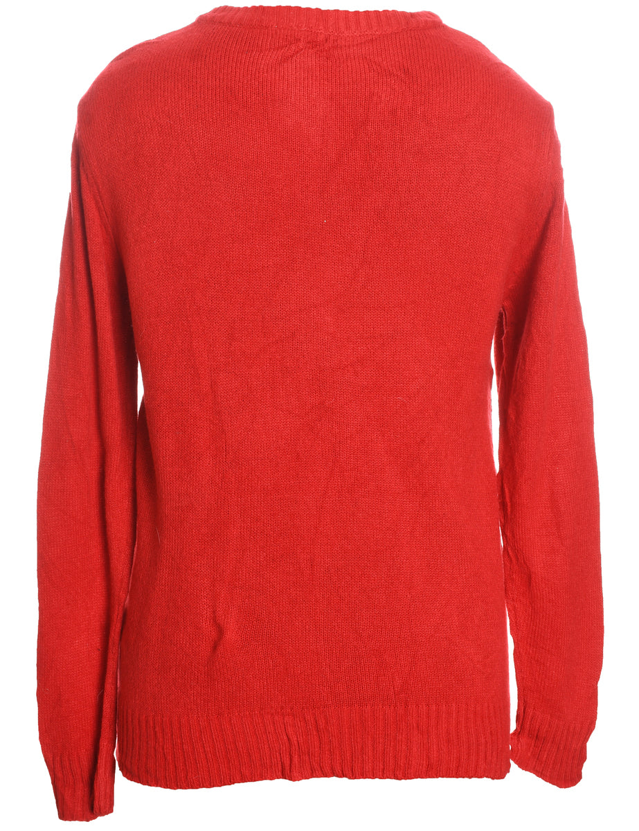 Red Christmas Jumper - S