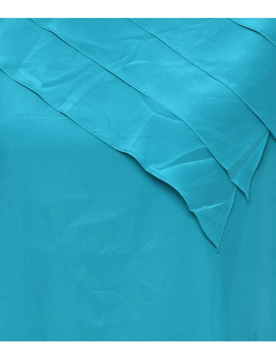 Turquoise Short Sleeve Top - L