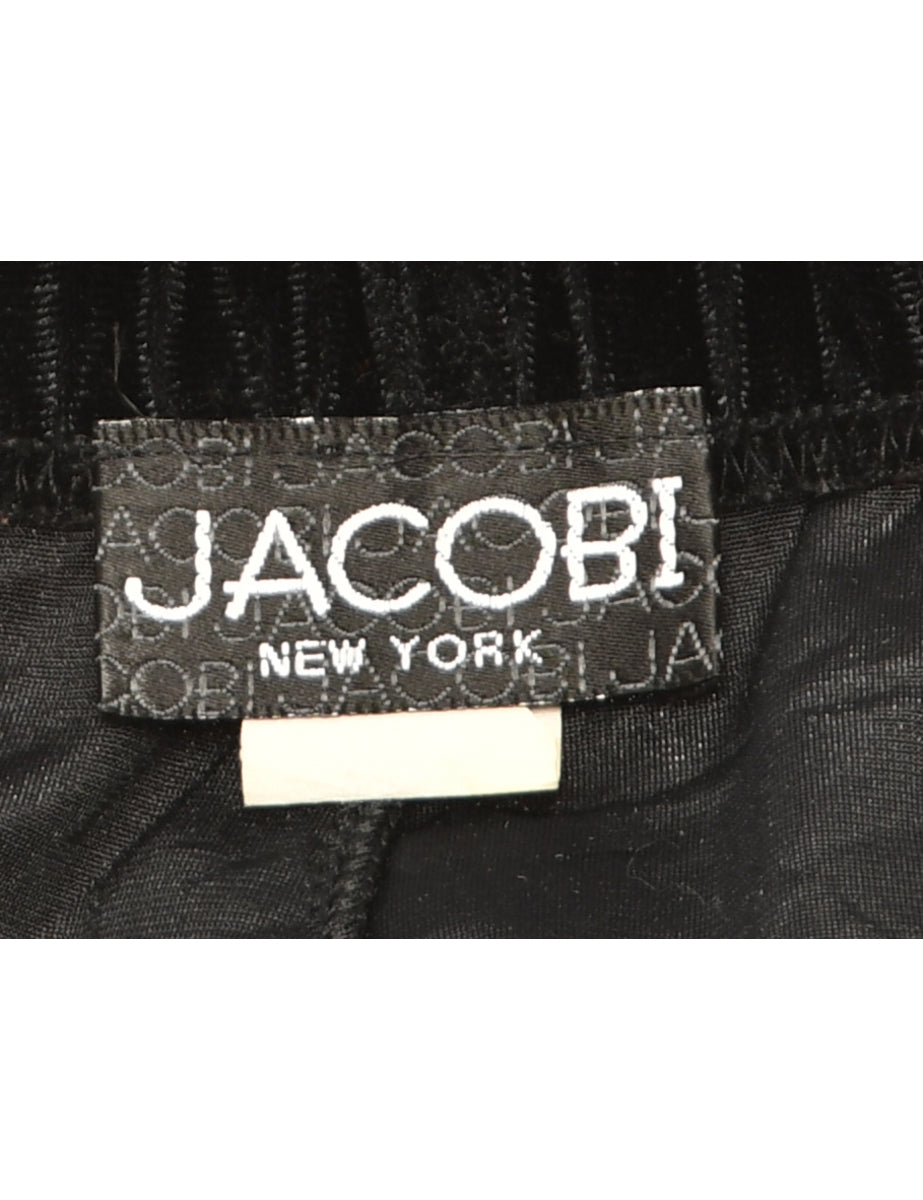 Black Velvet Trousers - W30 L33