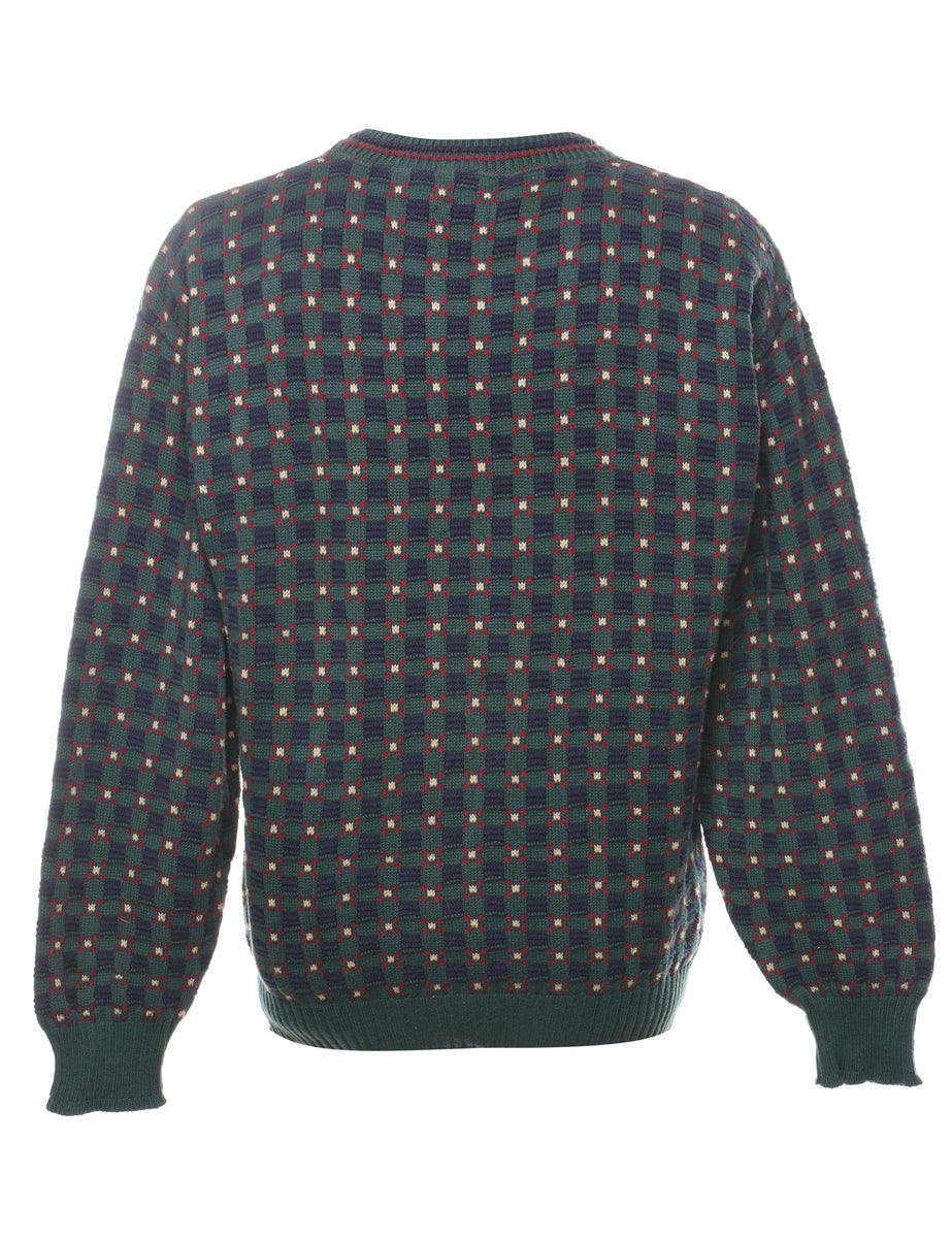 Bill Blass Patterned Jumper - L