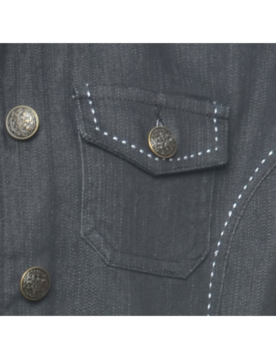 Black Denim Jacket - M