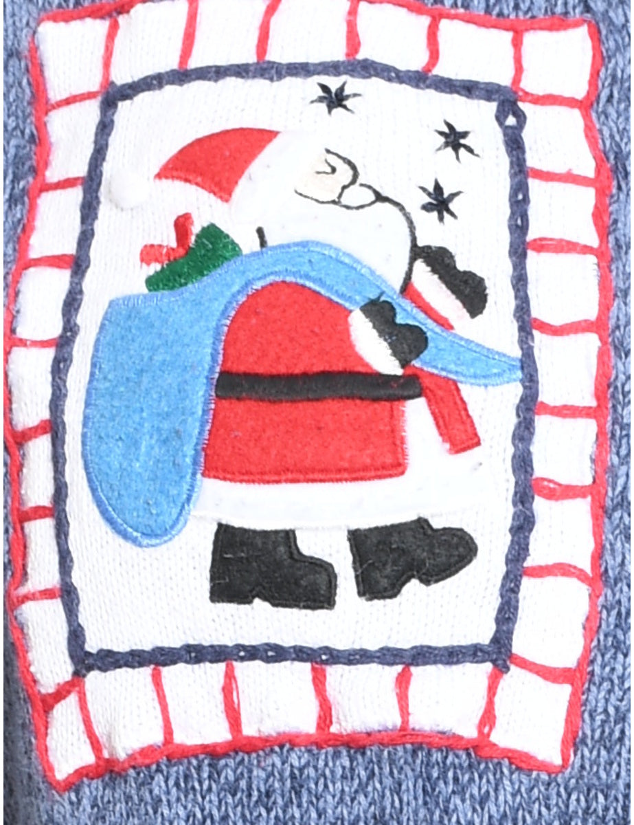 Santa Claus Christmas Cardigan - M