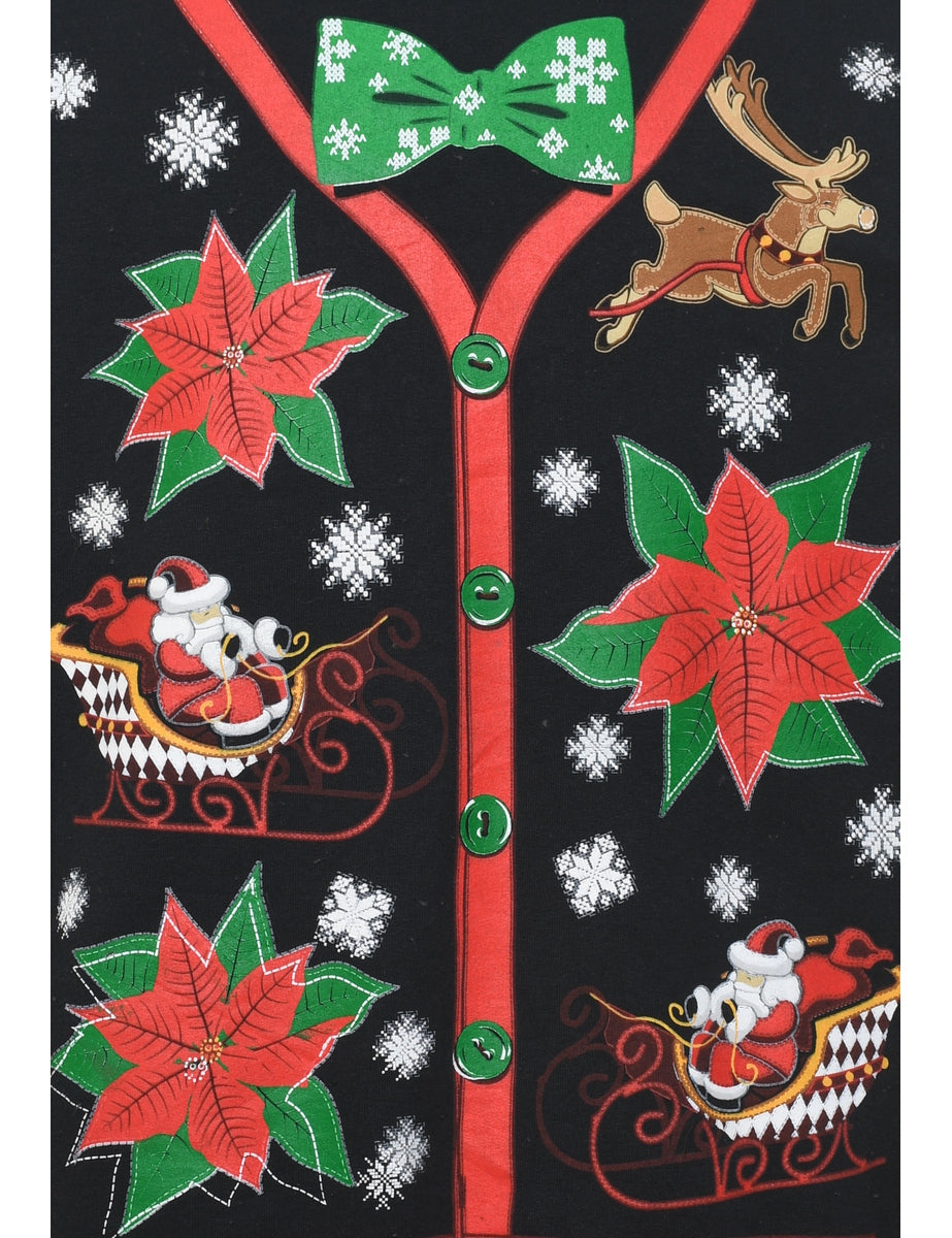 Santa Claus Design Star Wars Design Christmas Sweatshirt - M
