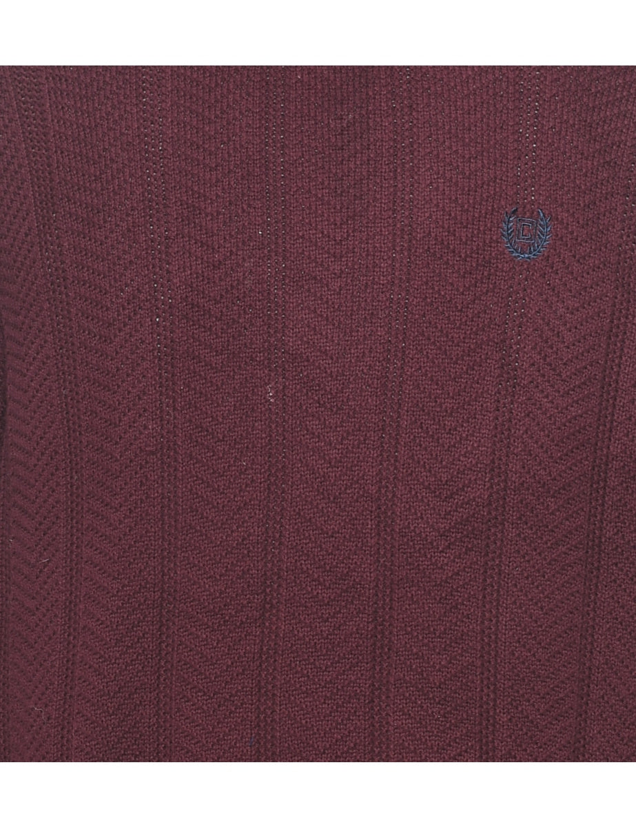 Chaps Burgundy Jumper - XL