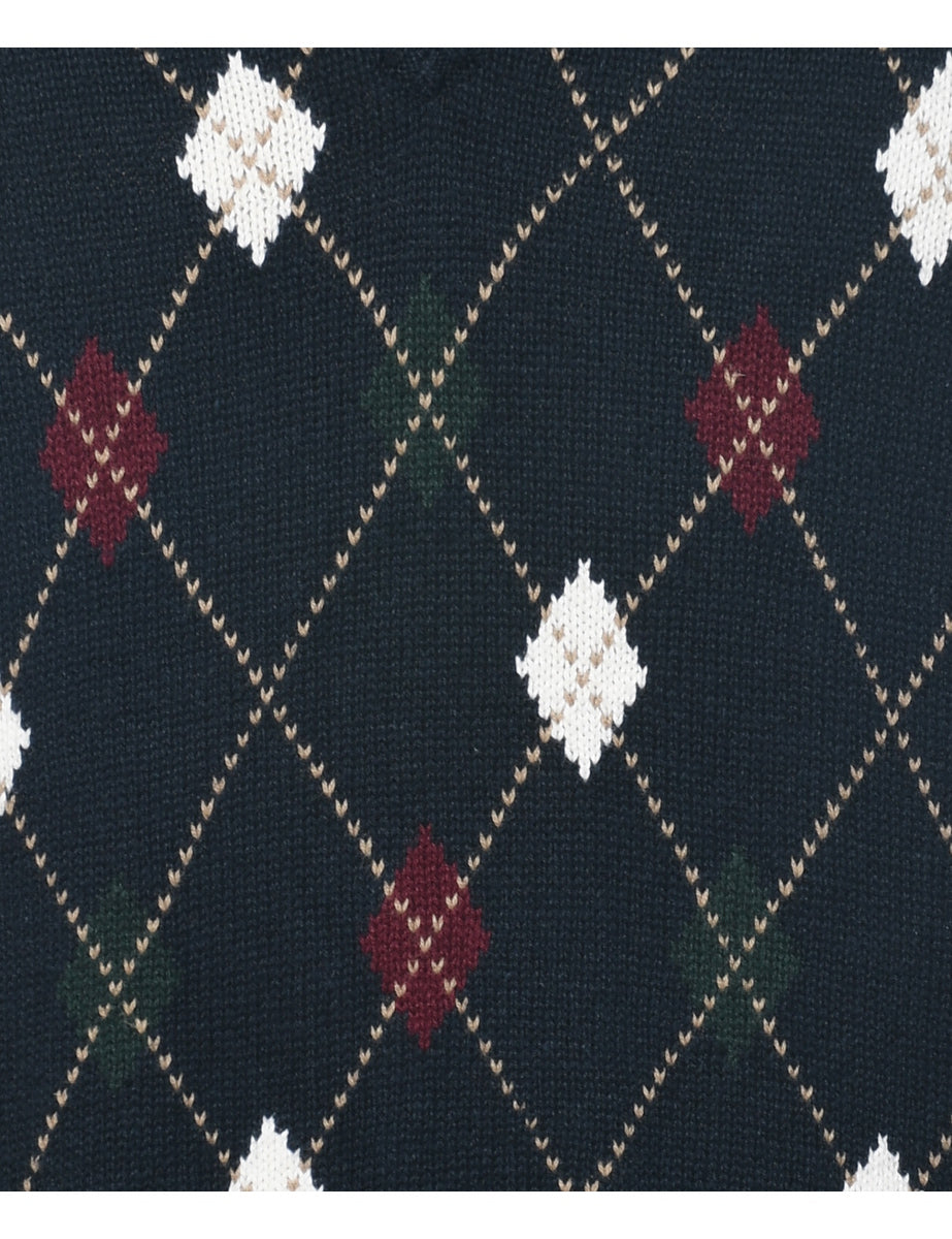 Argyle Sweater Vest - L