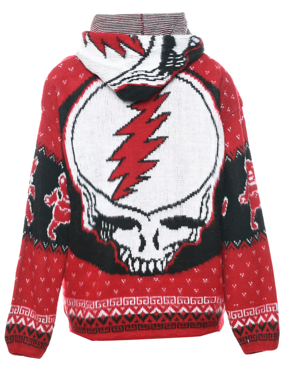 Red Cardigan - M