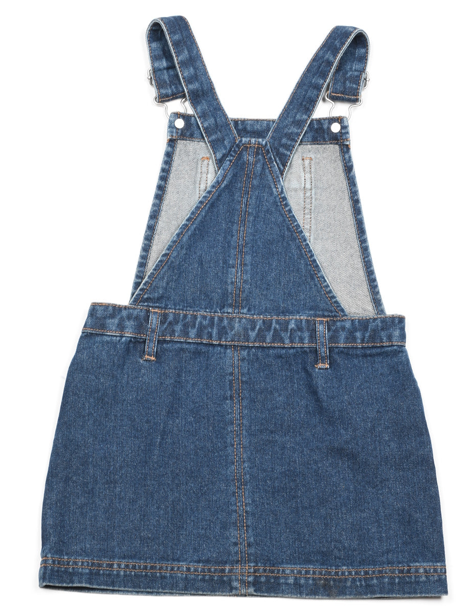Dark Wash Denim Pinafore Dress - 4 YEARS