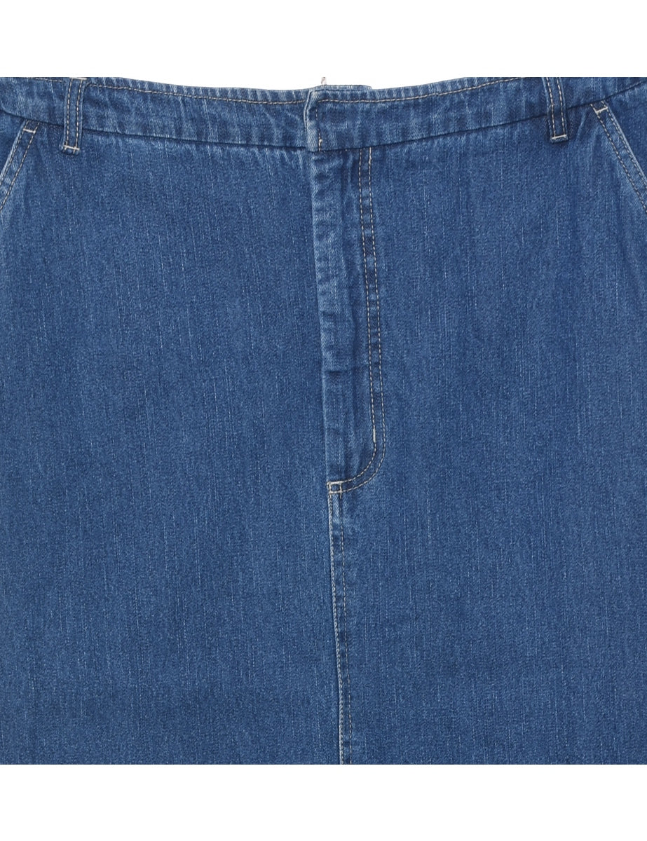 A-Line Denim Skirt - L