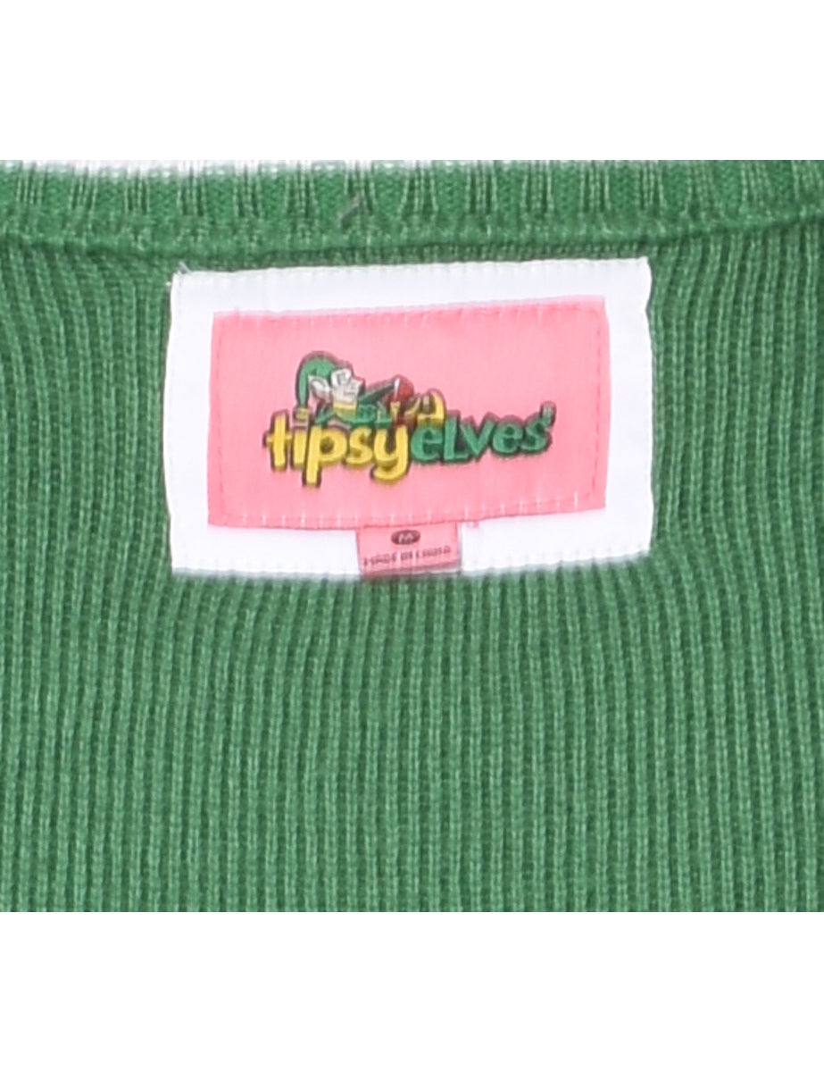 Green Christmas Jumper - M