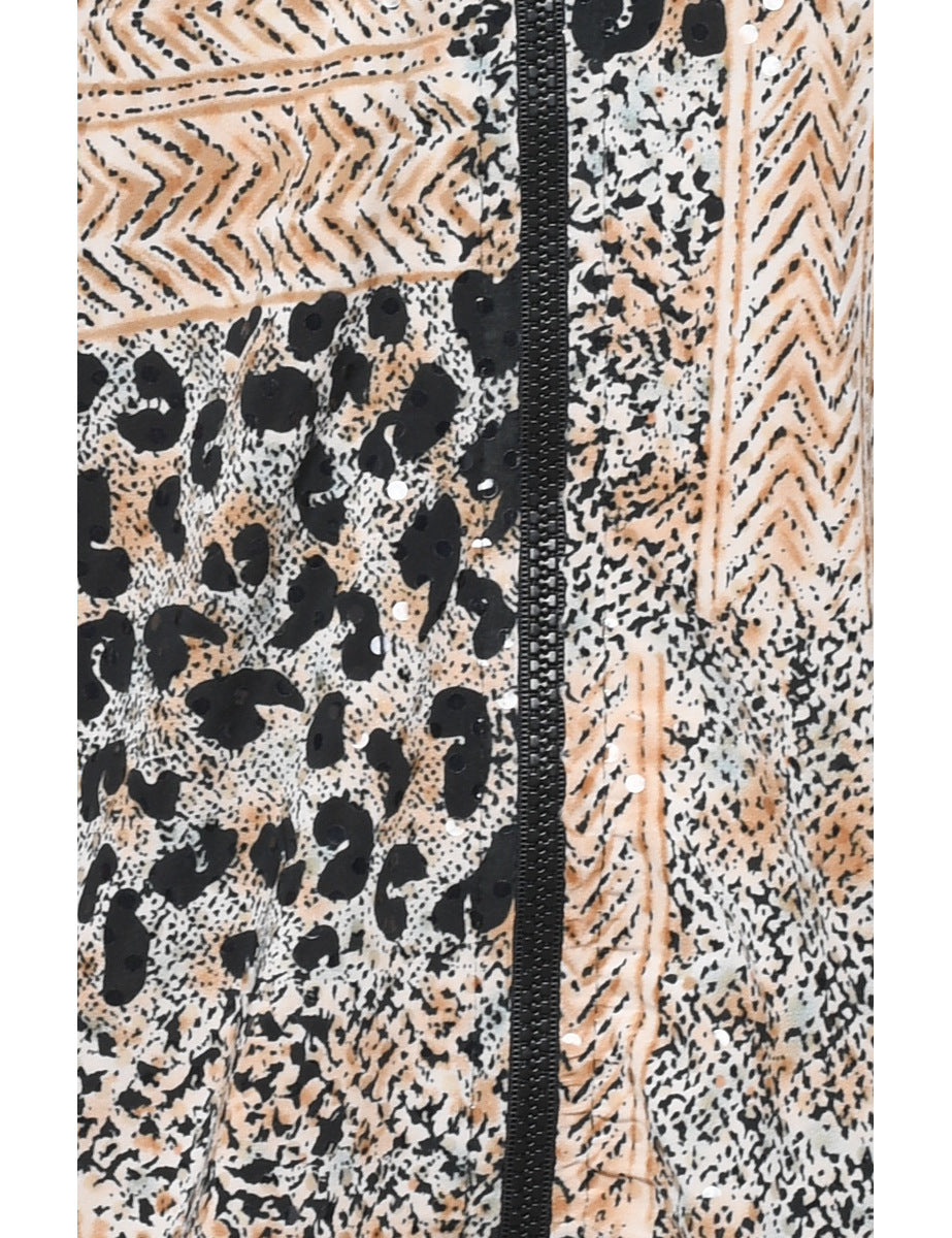 Leopard Print Blouse - M