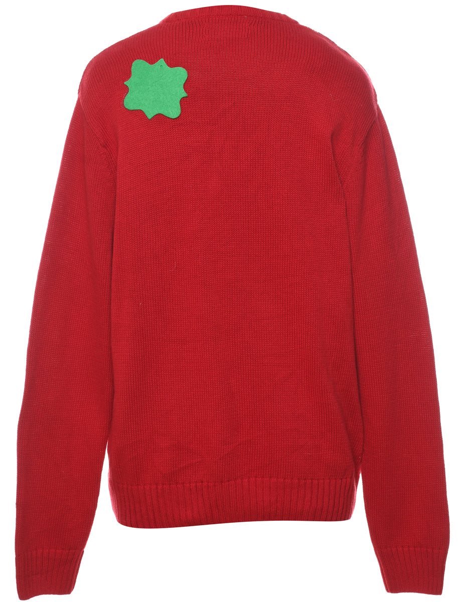 Chaps Snowman Christmas Cardigan - L
