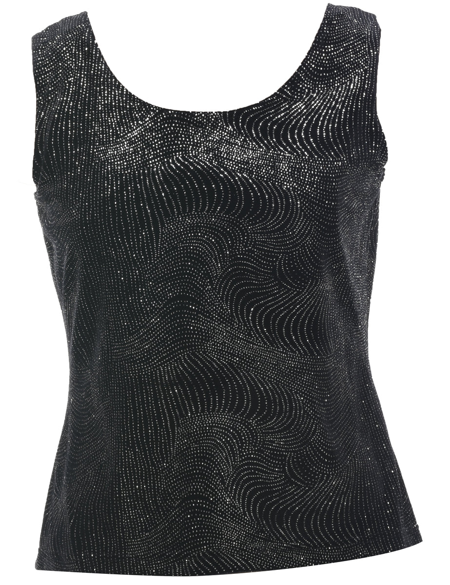 Metallic Evening Top - M