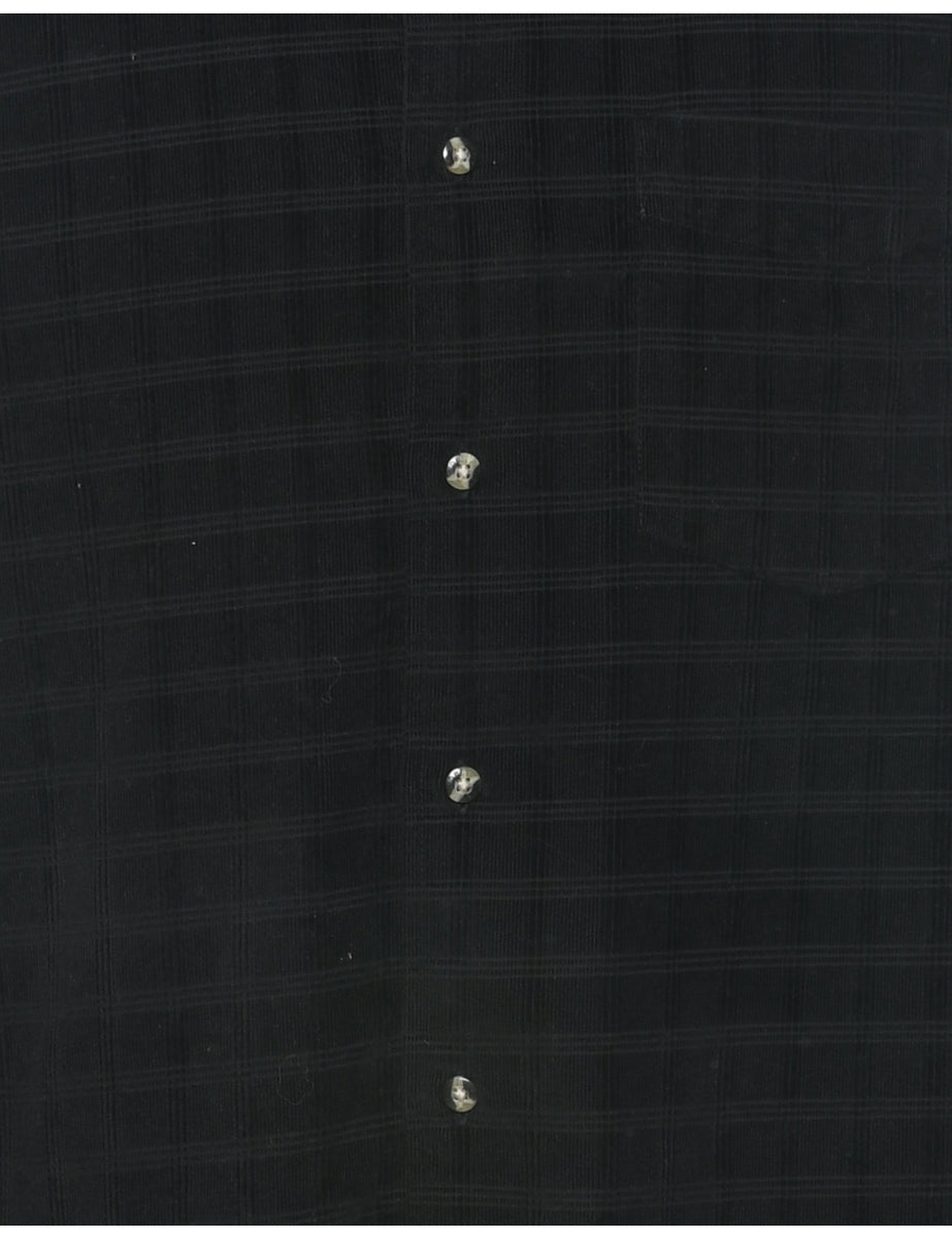 Corduroy Black Shirt - S