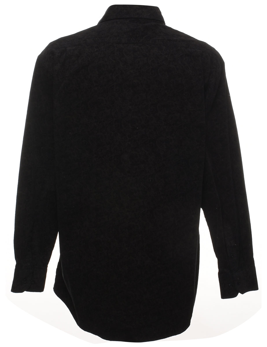 Black Paisley Corduroy Shirt - XL