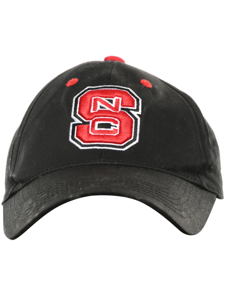 Black Embroidered Cap - XS