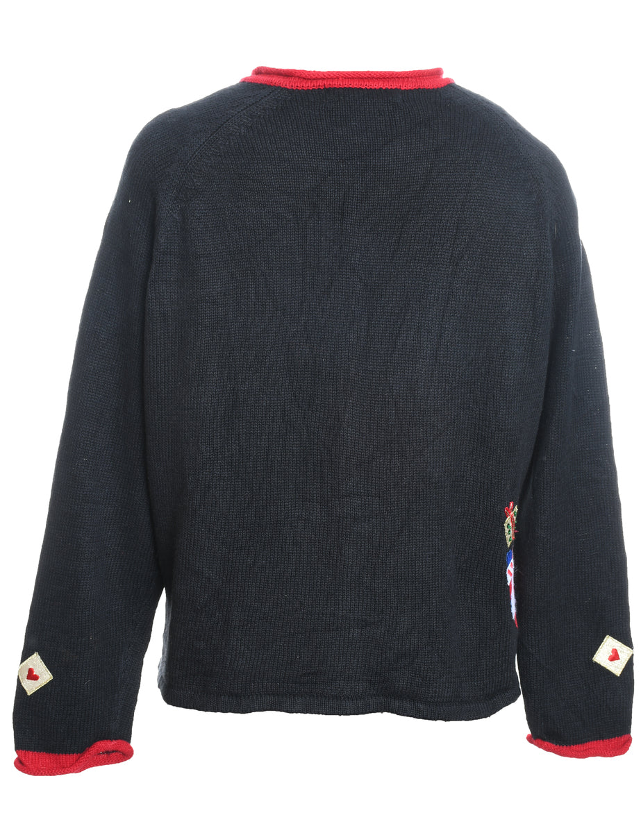 Santa Claus Christmas Cardigan - XL