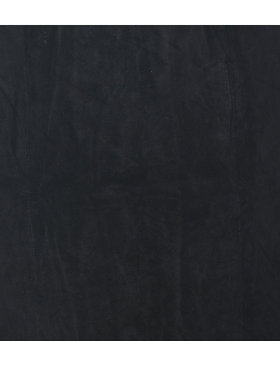 Suede Pencil Skirt - M