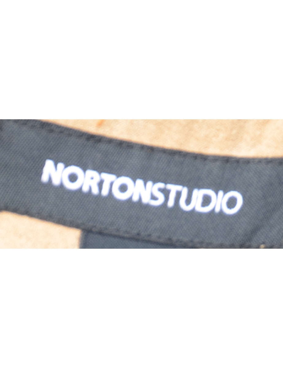 Light Brown Tapered Suede Trousers - W30 L30