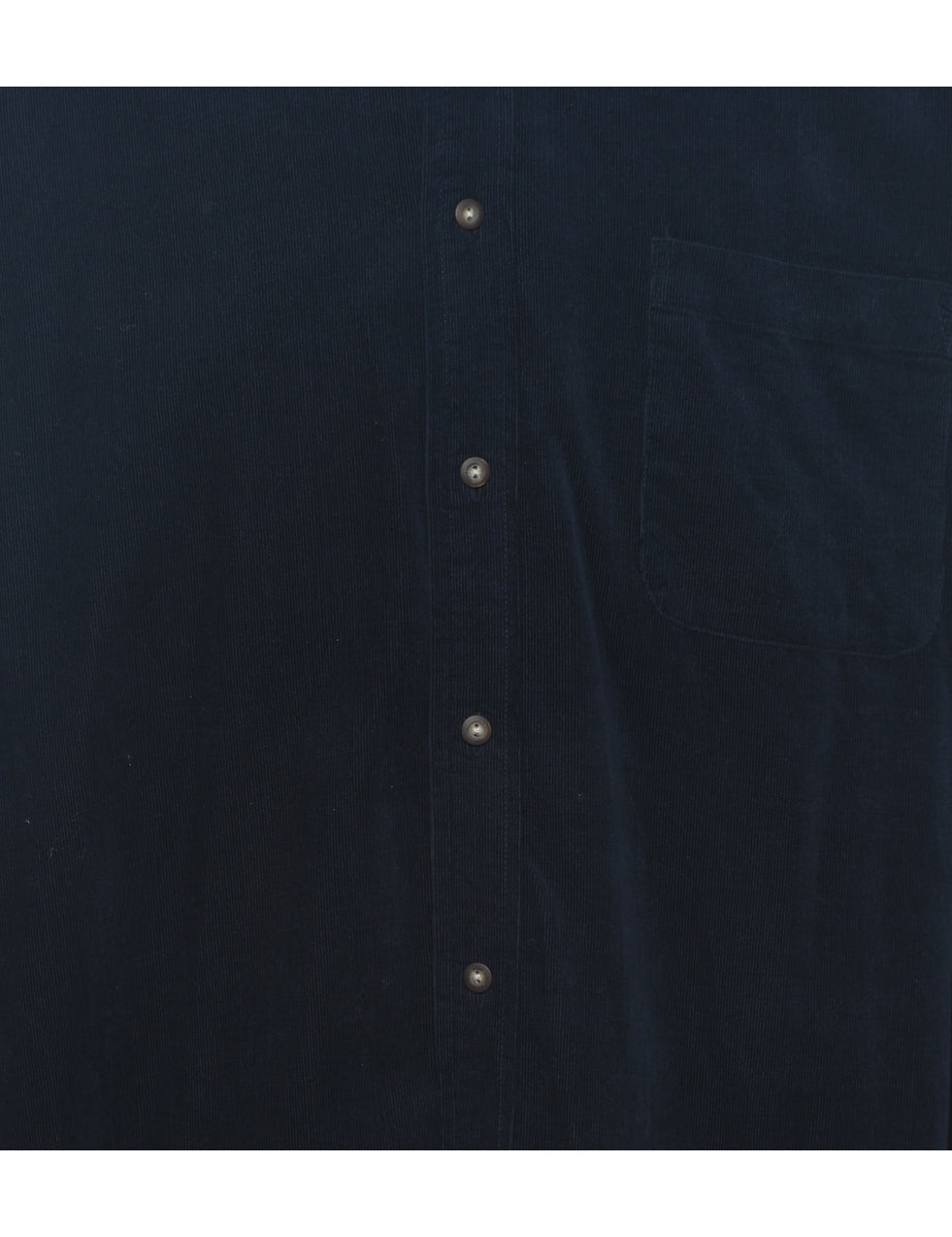 John Ashford Navy Corduroy Shirt - L
