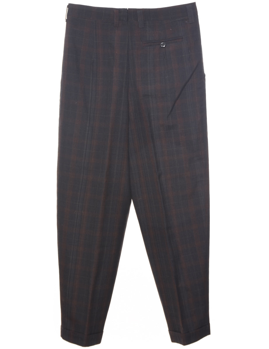 Checked Pattern Trousers - W31 L28