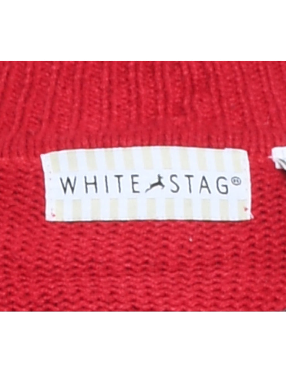 Snowman Christmas Cardigan - M