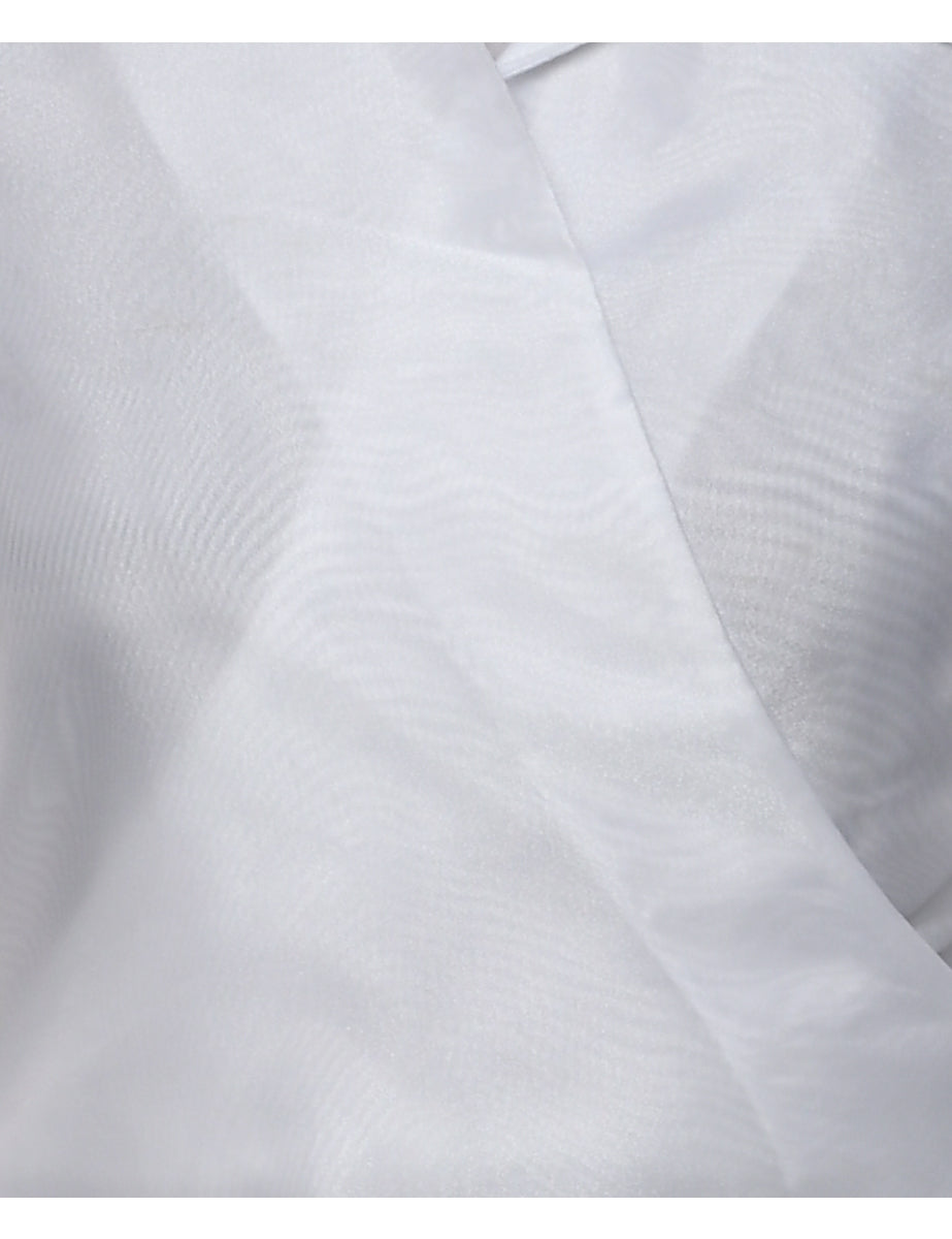 White Evening Top - M