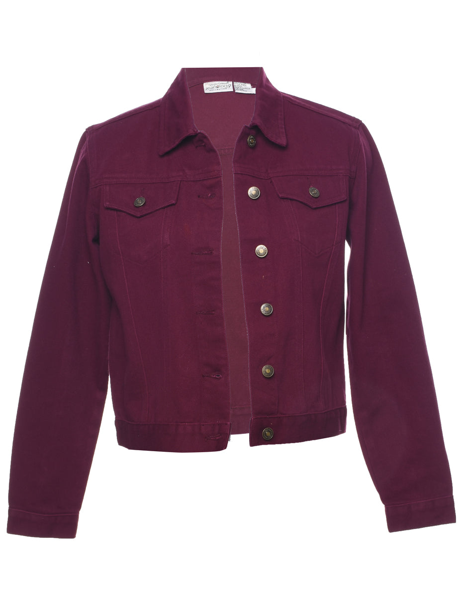 Plum Denim Jacket - S