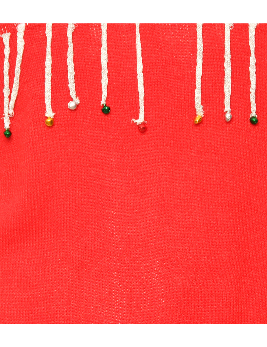 Embellished Christmas Jumper - M