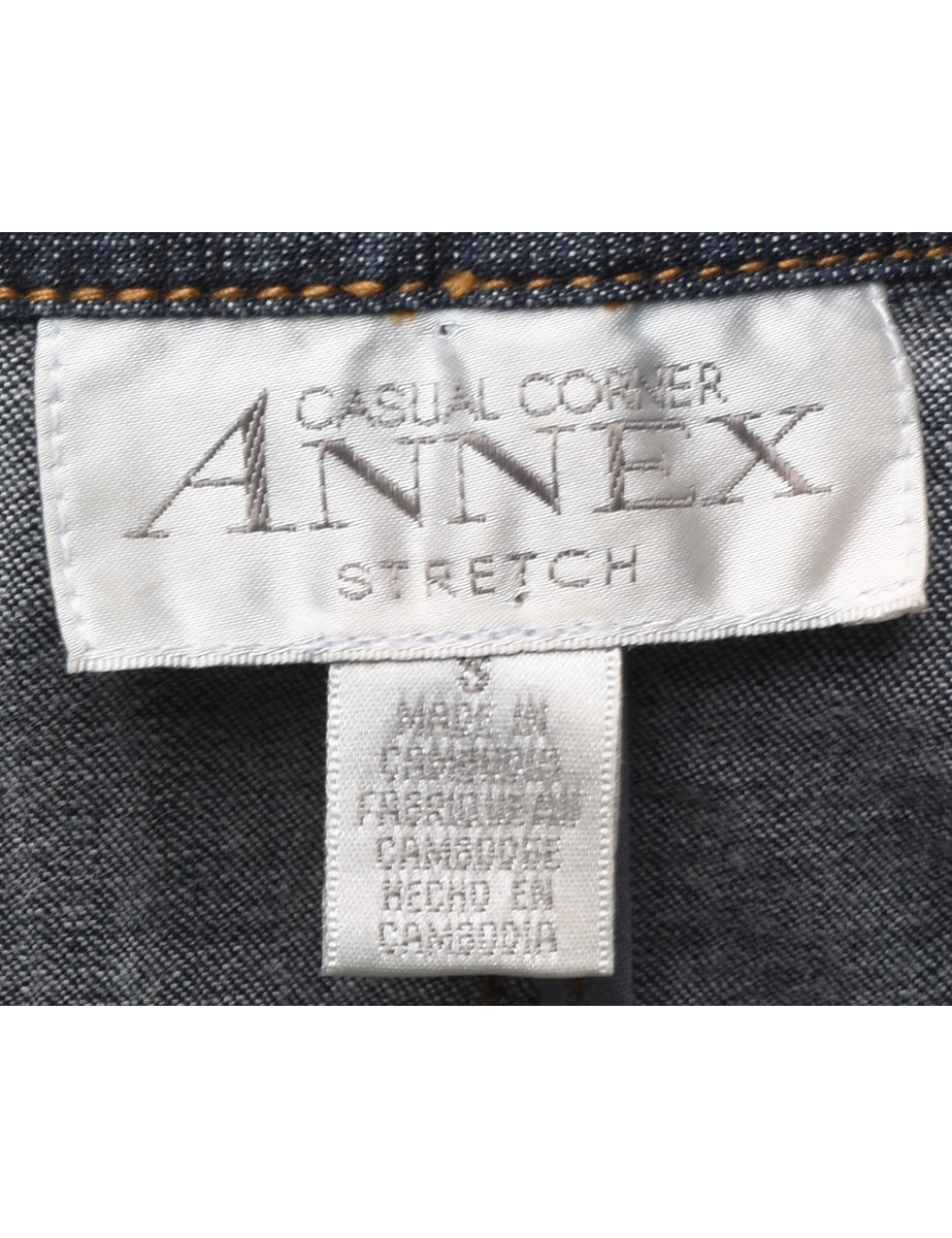 Button Front Denim Jacket - S