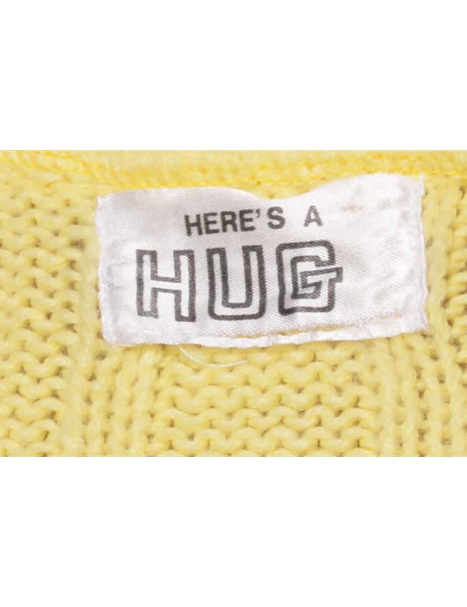 Yellow Cable Knit Jumper - XL