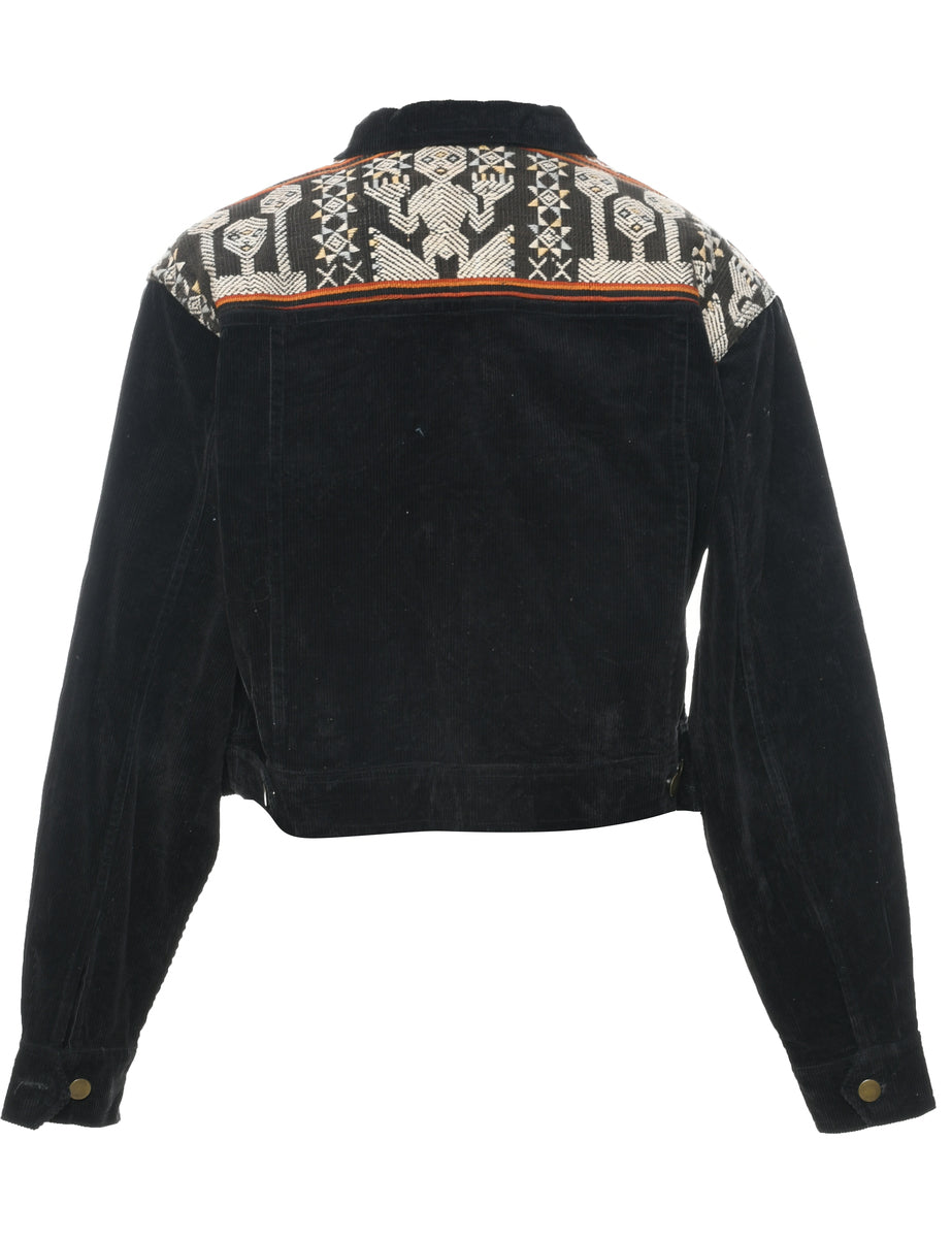 Corduroy Black Jacket - M