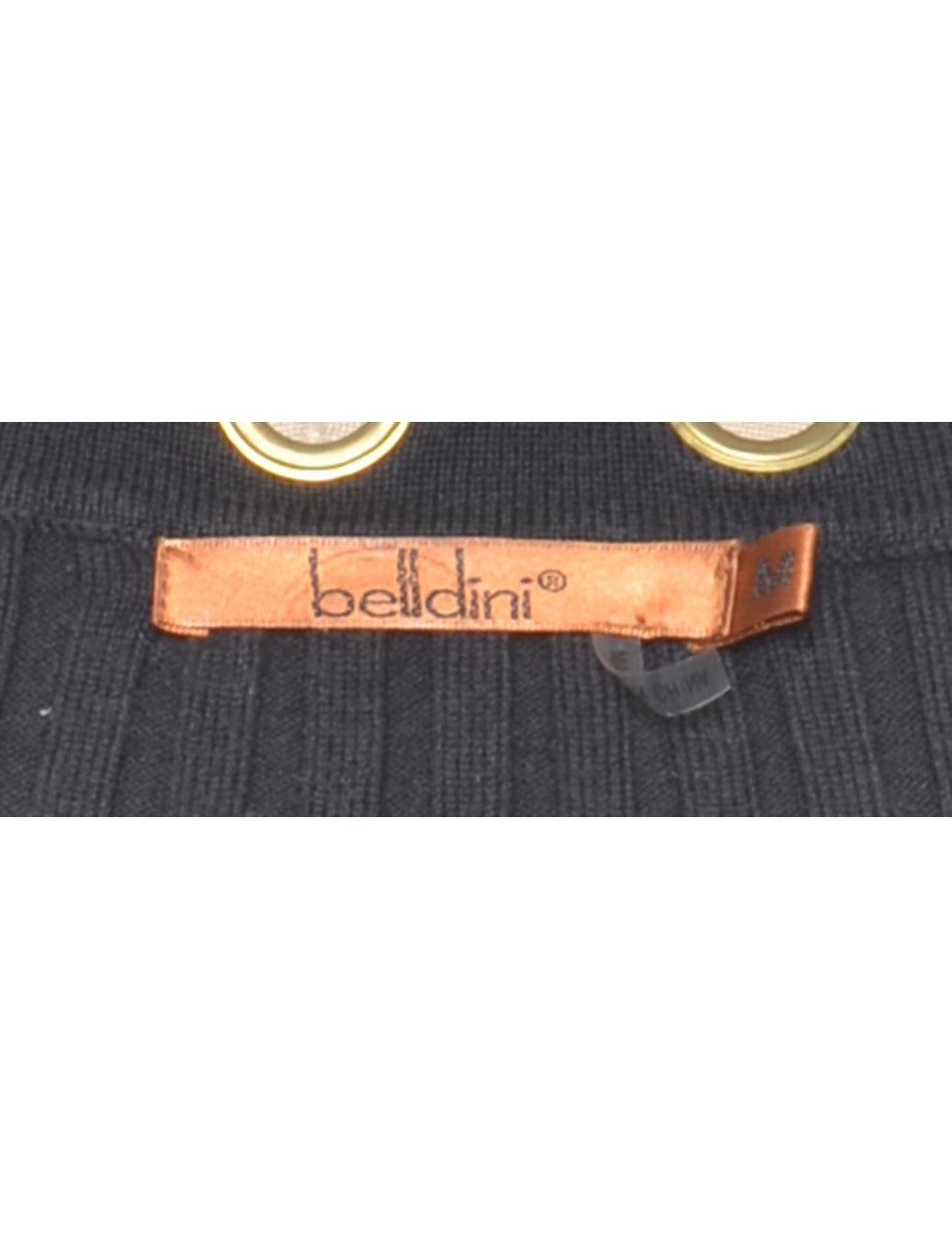 Stretchy Black Jumper - S