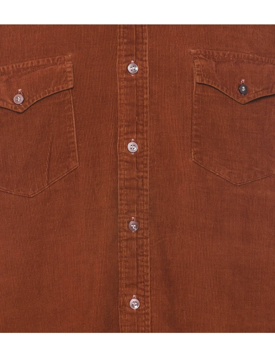 Coral Corduroy Shirt - L