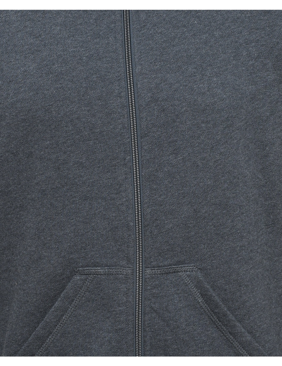 Dark Grey Hooded Sweatshirt - M
