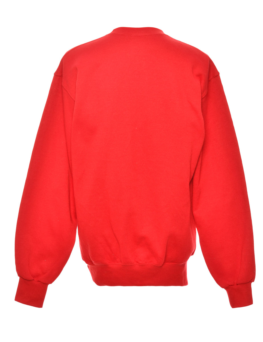 Festive Season Red Christmas Sweatshirt - L